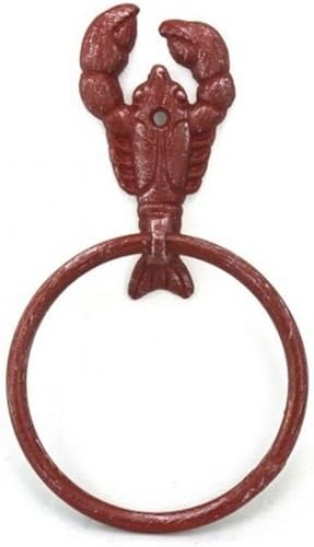 Miniatura 74 de Toallero de hierro fundido de plata antigua de 8.5 pulgadas - Decoración de conchas marinas - Decoración del hogar del mar Plata,Hierro fundido,Azul