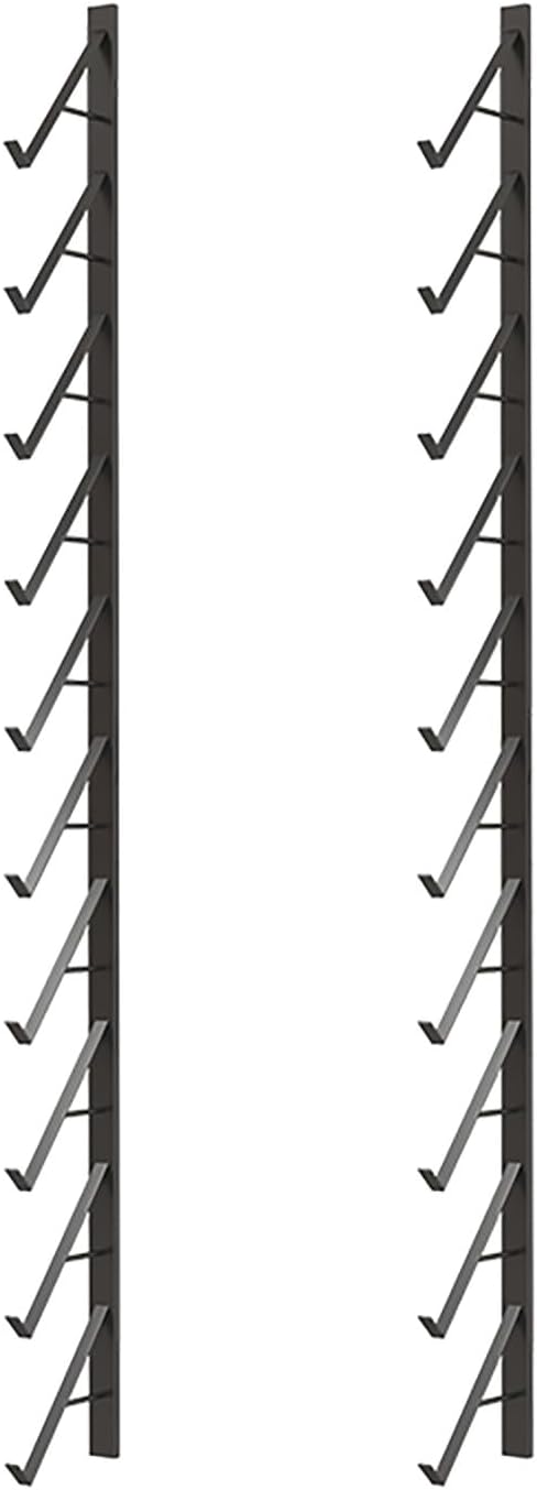 Wall-Mounted Multi-Layer Tile & Wood Sample Display Rack, Easy Install for Craft Shows & Building Materials, 15.5cm/6.1” (Black) - Perfect for Home & Retail Use