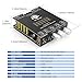 ZK-1002T Max 100W+100W Power Amplifier Board, 2.0 Channel Audio Power Amplifier,TPA3221 Chip with Bluetooth/AUX/USB Input Mode Selection Toggle Switch
