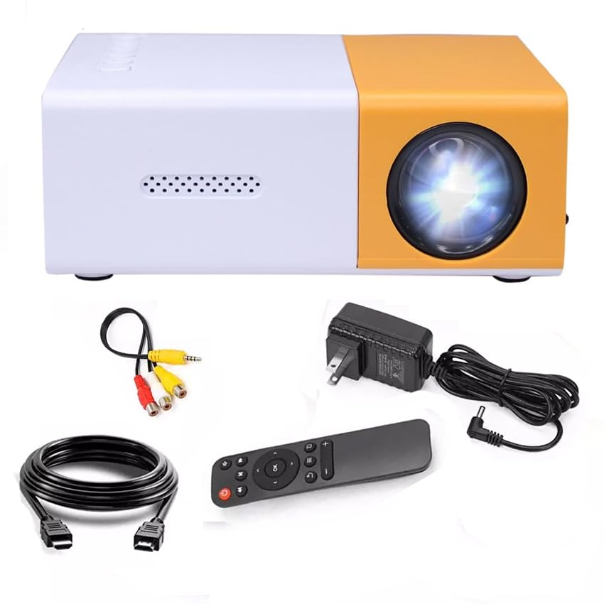 Ultra-Portable 4K 1080P Mini Projector – USB & Remote Control for Home Theater and Outdoor Entertainment