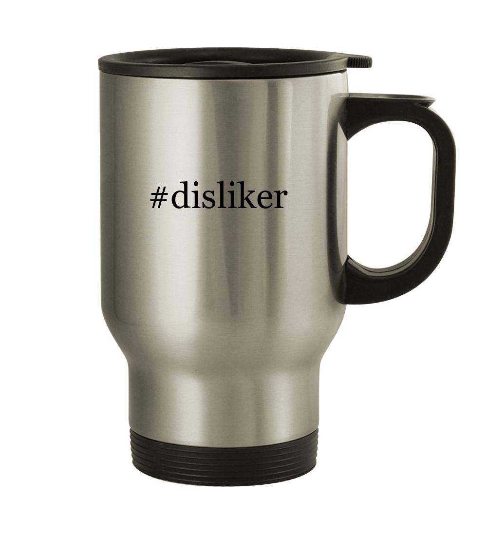 #disliker - 14oz Stainless Steel Travel, Silver