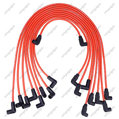 10.5 Mm High Performance Spark Plug Wire Set For Hei Sbc Bbc 350 383 454 Electronic (9Pcs) #TOP5