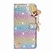 Produktbild Handytasche für Samsung Galaxy A41 Liebe Quaste Diamant Strass Bling Glitzer Handyhülle Hülle Case Leder Tasche Flipcase Cover Silikon Schutzhülle Skin Ständer Klapphülle Schale Bumper
