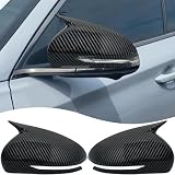 MUXEE Side Mirror Cover,for Genesis G70 2018 2019 2020 2021 2022 2023 2024 2025，Turn Signal housing Cover Sets car Accessories -Carbon Fiber