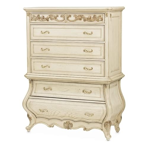 Michael Amini Platine De Royale 6-Drawer Wood Chest - Champagne #TOP7