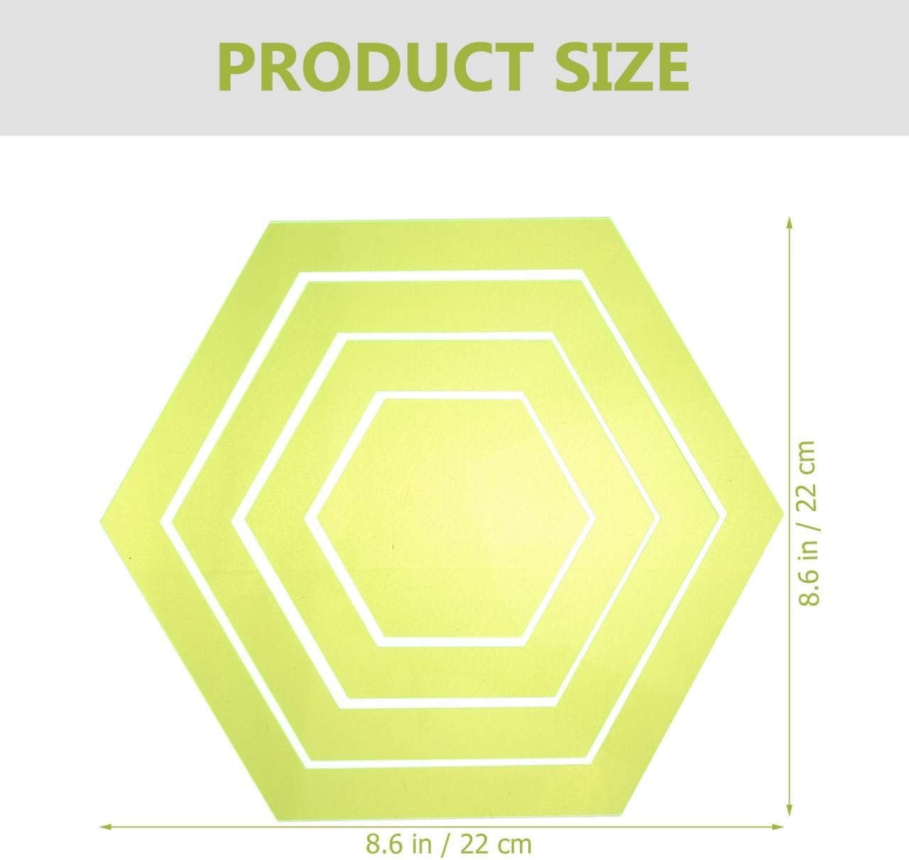 4Pcs Hexagon Quilting Templates - Acrylic Sewing Hexagon Quilting Templates for DIY Sewing Crafts