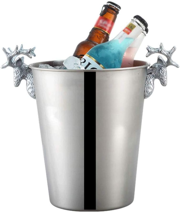 ice Bucket Ice Bucket Champagne Bucket Stainless Steel Ice Bucket Bar Commercial Ice Cube Ice Bucket Home Red Wine Ice Bucket