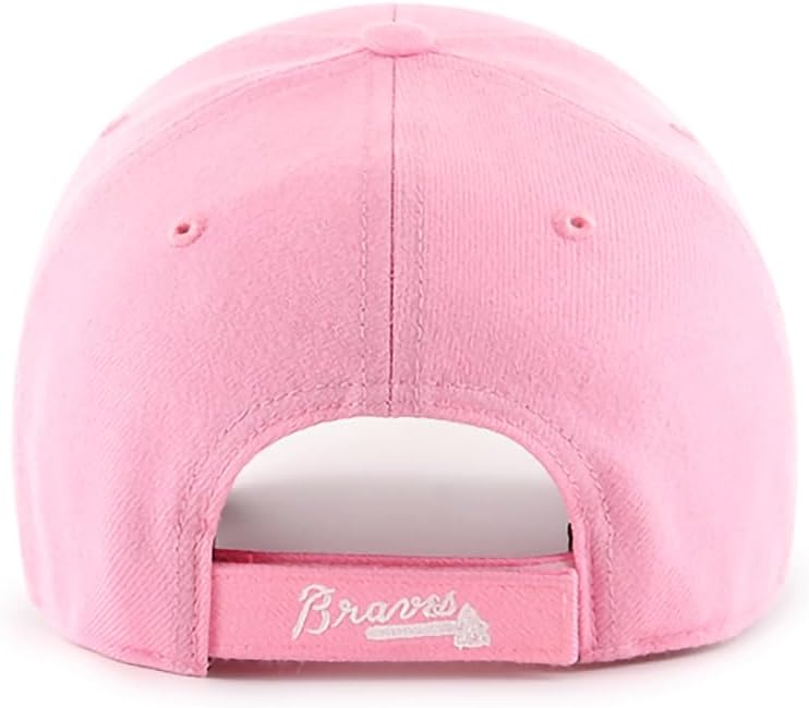 47 Brand MLB Rose Pink Primary Logo MVP Adjustable Structure Baseball Cap Hat, Adult One Size Fits All - Image 2