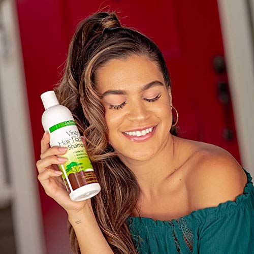 Virgin Hair Fertilizer Shampoo. African American Hair Shampoo. Rapid Hair Growth. Helps Reduce Breakage, Dry Scalp And Dandruff. Natural Hair Product Contains Jojoba Seed Oil, Honey Extract, Aloe Vera #TOP2