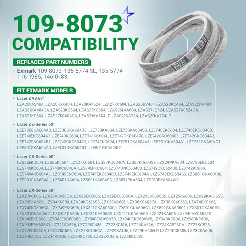 Image of BlueStars 109-8073 Deck Belt | Aramid Cord | 5 /8 x 198.75