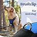 rabbitgoo Hundegeschirr Mittelgroße Hunde, Verstellbare Geschirr Hund ohne Zug & Würgen, Anti Zug Hundegeschirr mit Griff, weich Gepolsterte Reflektierende Brustgeschirr, Blau M