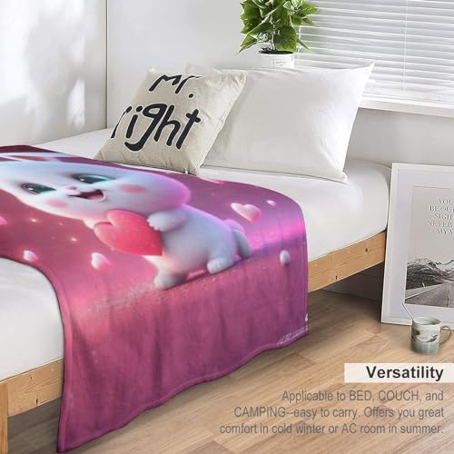Couverture polaire lapin pour lit enveloppez vos nuits de tendresse et chaleur douce