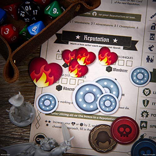 Quests Of Yore: Barley's Edition | Role Playing Board Game Featured In Disney Pixar Onward Film | Officially Licensed Pixar Game | Featuring Rpg Elements With Quest Master & D4, D6, D8, And D12 Dice #TOP6