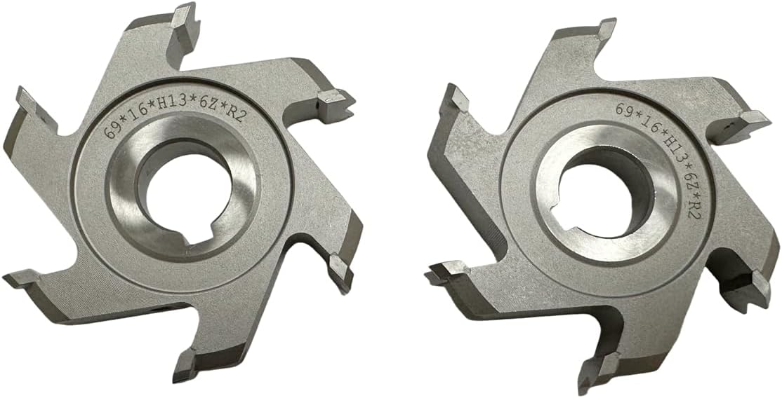 2Pcs Fine Trimming Cutter Finishing Knife 69 * 16*H13*6Z*R2 For Edge Banding Machine Woodworking Machinery Parts