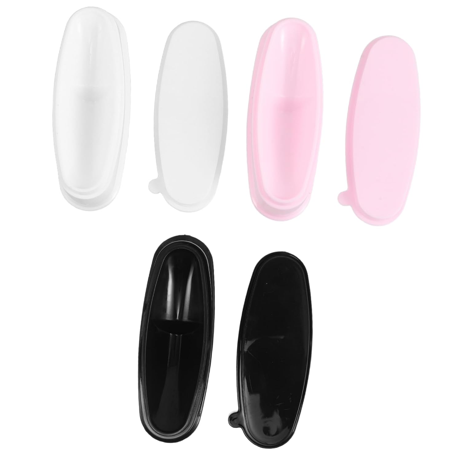 CALLARON 3pcs Nail Dipping Powder Kit Colors White Pink Black Nail Kit Box Dip Powder Tray Portable Manicure Accessories for
