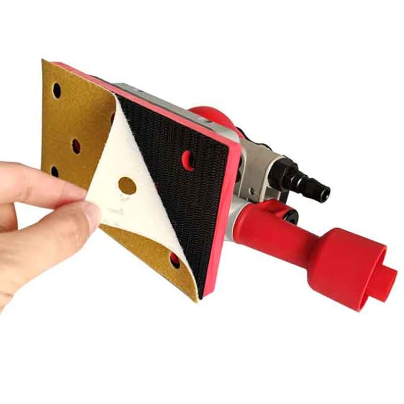 Carta vetrata pneumatica rettangolare a 8 fori for levigatura a secco 95/180 mm floccata for smerigliatura(320 grit,100PCS)