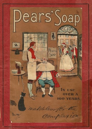 Vintage Barbershop & Salon Pears, saponetta lucida...