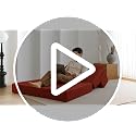 Image of Rosebell Lightweight Easy 2-Person Foldable Sofa Cum Bed Jute Fabric- Washable Cover- Including Cushion - Size 4' X 6' Ft (Grey) Perfect for Home & Office