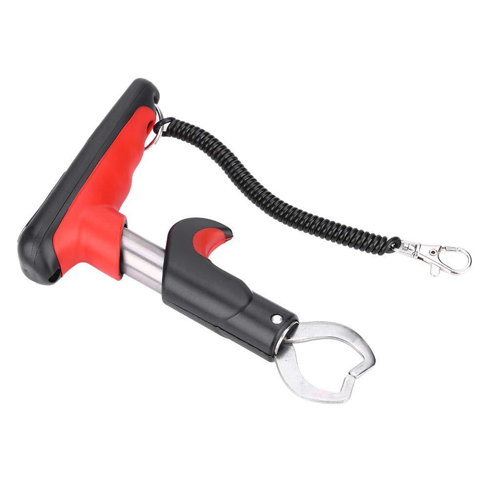 Portable Fishing Grip, Digital Scale with Telescopic Stainless Steel Handle for Anglers, Lightweight 8.7oz Portable Fishing Tool for Freshwater Saltwater Fishing Beginners Professionals