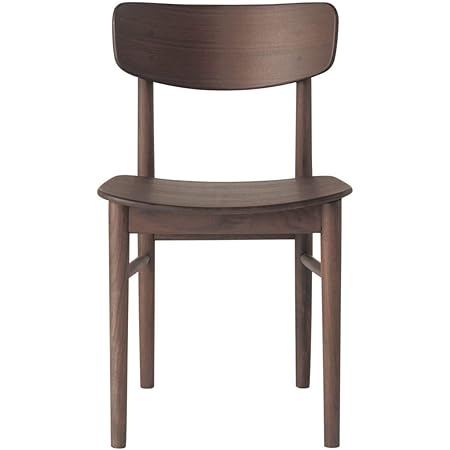 Amazon Co Jp 無印良品 ラウンドチェア ウォールナット材 幅45 奥行51 高さ77cm ホーム キッチン