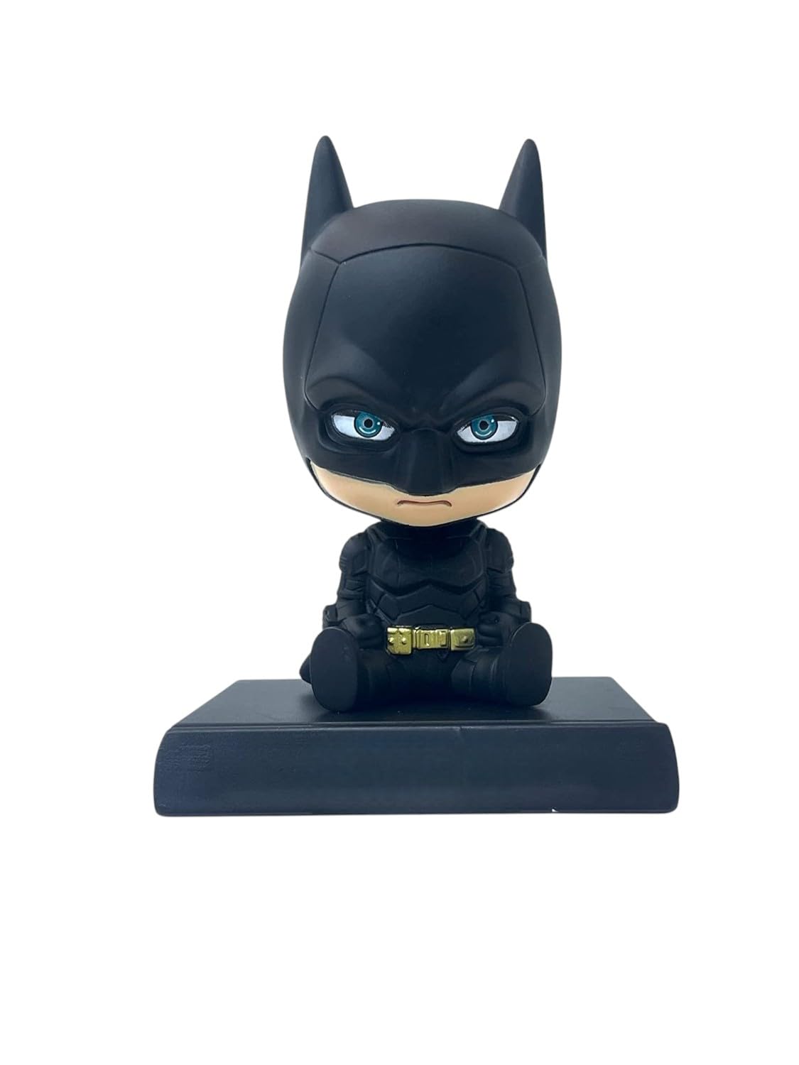 UMANI Plastic Super Hero Action Figure Limited Edition Bobblehead With Mobile Holder For Car Dashboard, Office Desk & Study Table(Bh-Bat-Man 1)