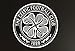 Produktbild Beautiful Game Celtic Football Club One Color Crest Set Wandsticker Offizielles Merchandise  Aufkleber Fußball Vinyl Poster Druck (90 cm, weiß)