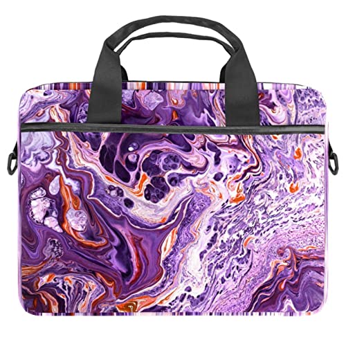 Sac à bandoulière pour ordinateur 13 à 14.5 pouces motif tournesol violet