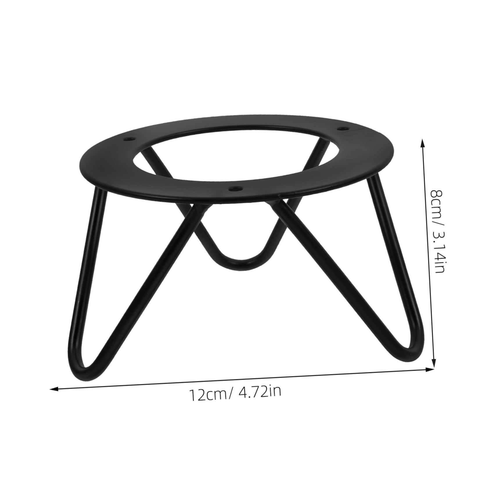 OUNONA Easy Install Iron Bracket Metal Stand for Fruit Plate Display and Attractive for Home