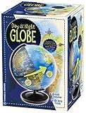 Thames & Kosmos Day & Night Globe - Handcrafted, Acrylic - Made in Germany by Columbus Globes - 10 inch, Illuminated LED Light-up with Night Sky Constellation Map