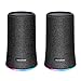 Produktbild Soundcore Flare Bluetooth Lautsprecher von Anker, Lautsprecher mit 360° Rundum-Sound, Fantastischer Bass, Stimmungs-LED-Licht, IPX7 Wasserfest, 12h Spielzeit für Partys (Schwarz) (Doppelpack)