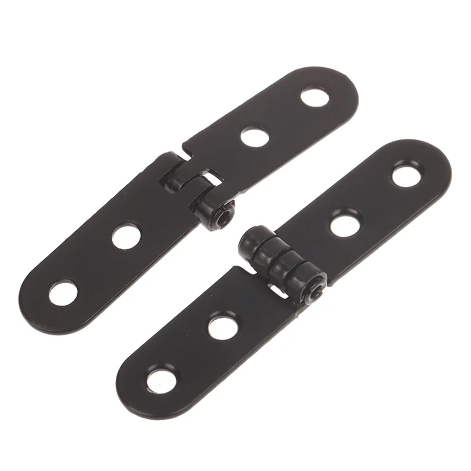 6pcs 180 Degree Foldable Hinge Flap Screw-On Hinges ForCabinet Door Furniture Hardware Accessories for Folding Furniture(Black)