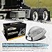 Partsam Replacement for Freightliner Century/Columbia Led Lights Kit Clear, 5x Rectangle Amber LED Cab Roof Top Clearance Marker Lights+2x 5-7/8