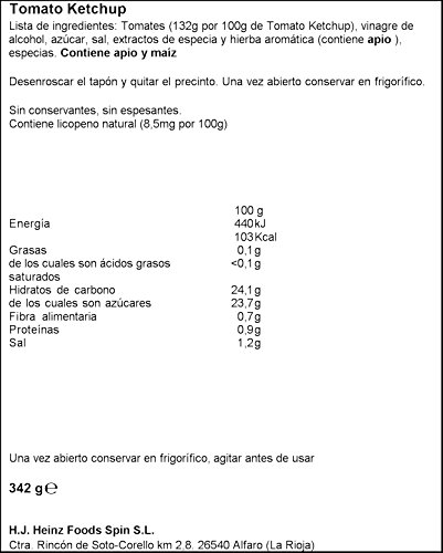 Sauce Tomato Ketchup Heinz Le Flacon De - vue 5