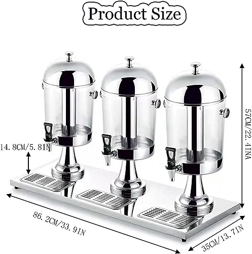 Dispensador de jugo de 8 L para bufés y eventos con servicio de bebidas frías 8