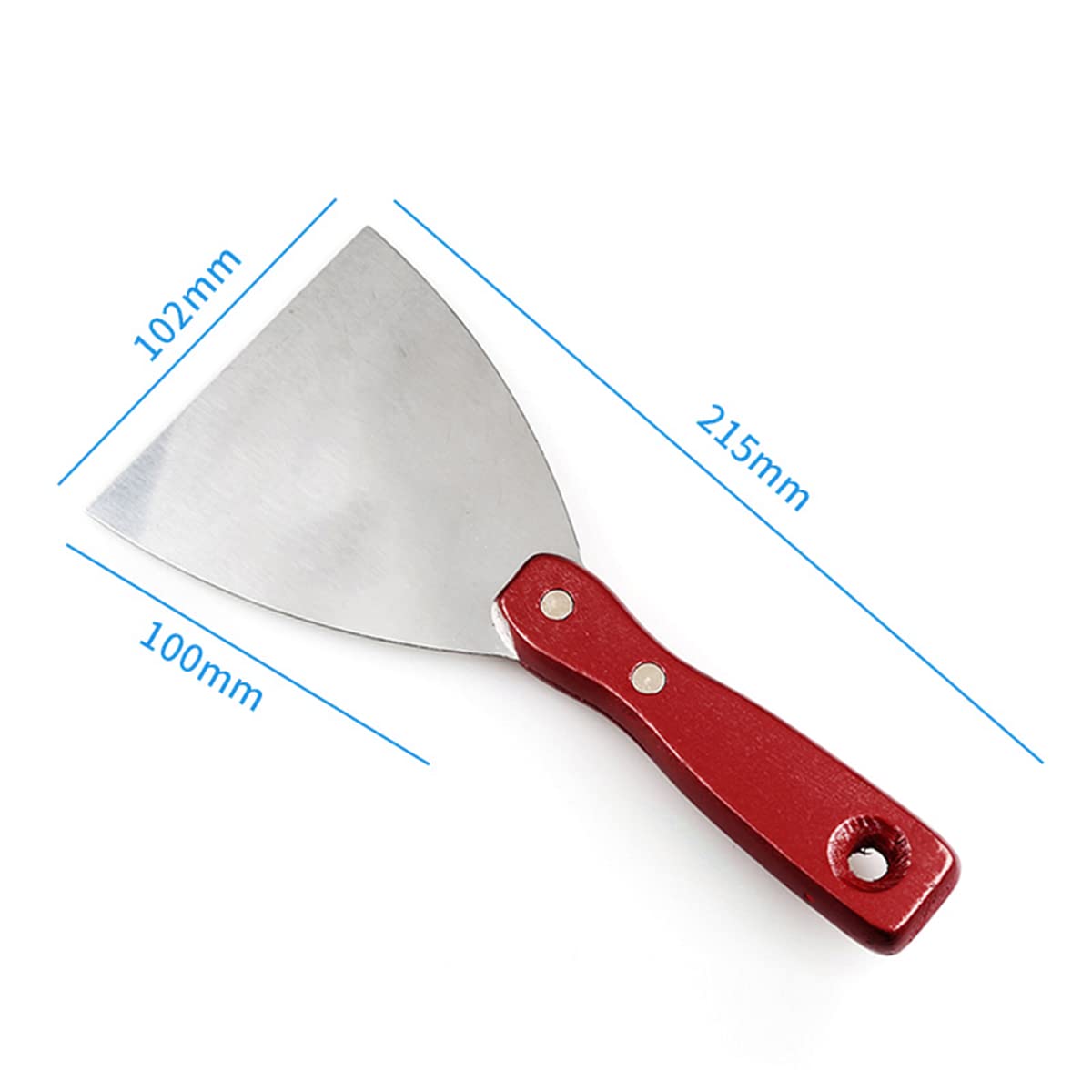 Spachtelmesser, Malerwerkzeug, Farbentferner for Holz, Schaber, Tapeten, Backen, Spachtelarbeiten, Flicken und Malen, 10,2 cm (Size : 4inch)