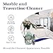 Marblelife Marble & Travertine Cleaner Kit, Ready-to-Use 32 oz Spray Cleaner + 4 oz Concentrate Refill, Powerful Stone Safe Marble Cleaner & Degreaser, Effective Natural Stone Cleaner