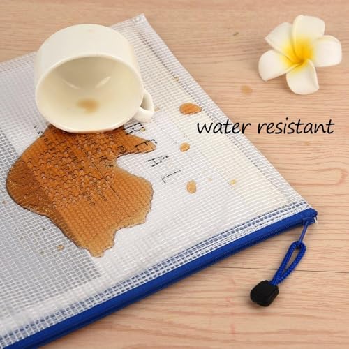 Plastic Zip Wallets Folders- 20Pcs Multi-Sizes Zip Lock Bags Plastic Folders Document Wallet Zip Pouches for School, Office, Travel, Home Storage, and Organizing Stationery. - Image 3