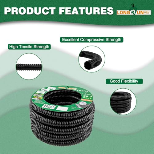Pond Hose 38mm PVC Spiral Flexible Water Butt Pipe, Easy Installation and Concealment for Water Features, Garden Ponds, Waterfalls, Filters and More (38mm Internal Diameter X 8.2 Metre Length) - Image 2