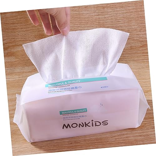 DOITOOL 300 Pçs Toalha De Limpeza Facial Molhado Seco Toalha Facial Algodão Toalhas Faciais Descartá