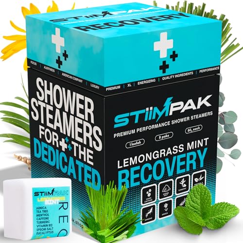 STiiMPAK Shower Steamers for Sinus & Cold Relief, 8 Pack