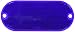 HY-KO PROD Oval Reflector, 2 Pack, 4-3/8", Blue (CORB-7B)