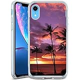 Dazhi iPhone Xr Clear Case Hawaiian Sunset Customized Design Pattern Ultra-Thin Flexible Crystal...