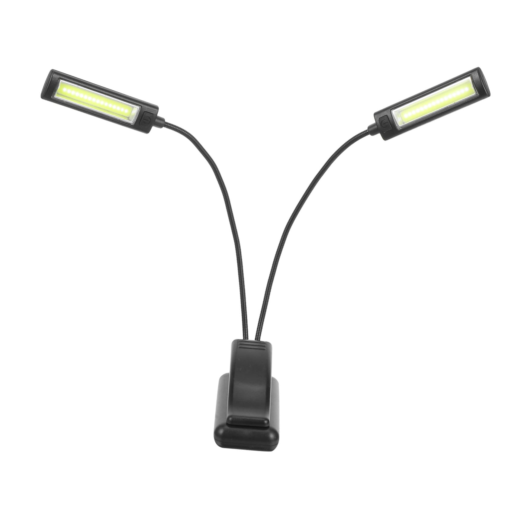 ELAYARD Lámpara LED de Pinza Doble para Lectura y Bbq Luz Brillo Cuello Flexible sin Batería para Escritorio y Cama