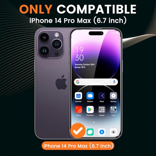 Image of Mr.Shield 360 True Privacy Screen Protector Tempered Glass Guard for iPhone 14 Pro Max, 4-Way Anti-Spy with Easy Installation Kit, 9H Hardness, 3D Curved Edges, Case-Friendly