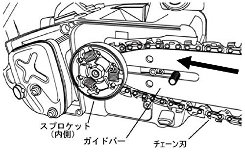 マキタ エンジンチェーンソー ガイドバー350mm 青 排気量30.1mL/出力1.0kw MEA3110TM 6枚目