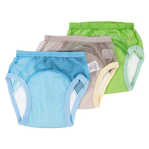 Beatifufu 3pcs Training Pants Soft Cotton Boy Girl Potty Training Underwear Breathable Diapers for Boys and Girls Comfortable Washable Cloth Diapers
