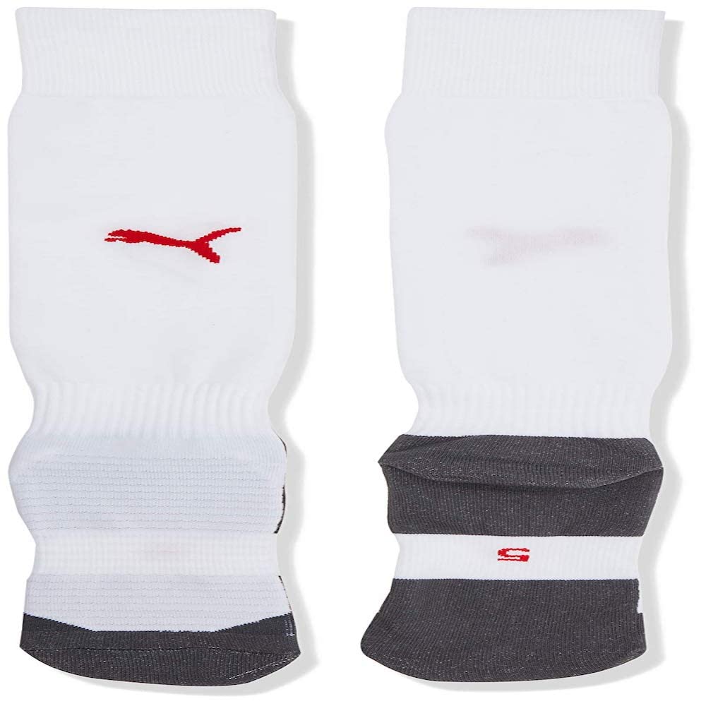 Puma Homme Team Liga Socks Core Chaussettes de football, Puma White-Puma Red, 43-46 EU