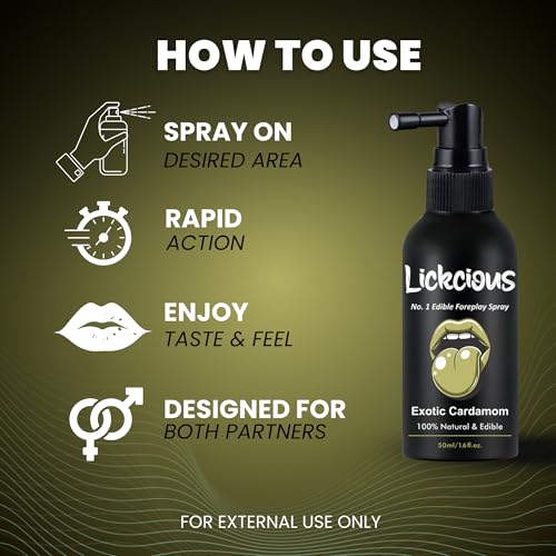 Image of Exotic Cardamom Oral Spray for Couples | Edible Water-Based Flavoured Spray | 100% Vegan, Dermatologically & Clinically Tested | Made in India | 50 ml