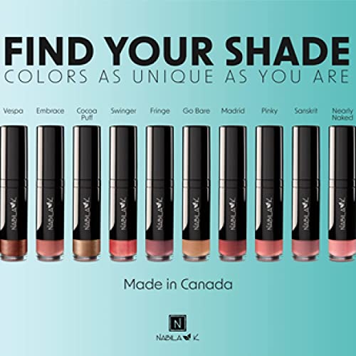 Nabila K Lip Gloss - Moisturizing Lip Color Derived From Natural Pigments For Shimmery Sheen - Cruelty-Free, No Sulfates, Parabens, Phthalates - 0.25 Oz - Pearlized - Swinger #TOP5