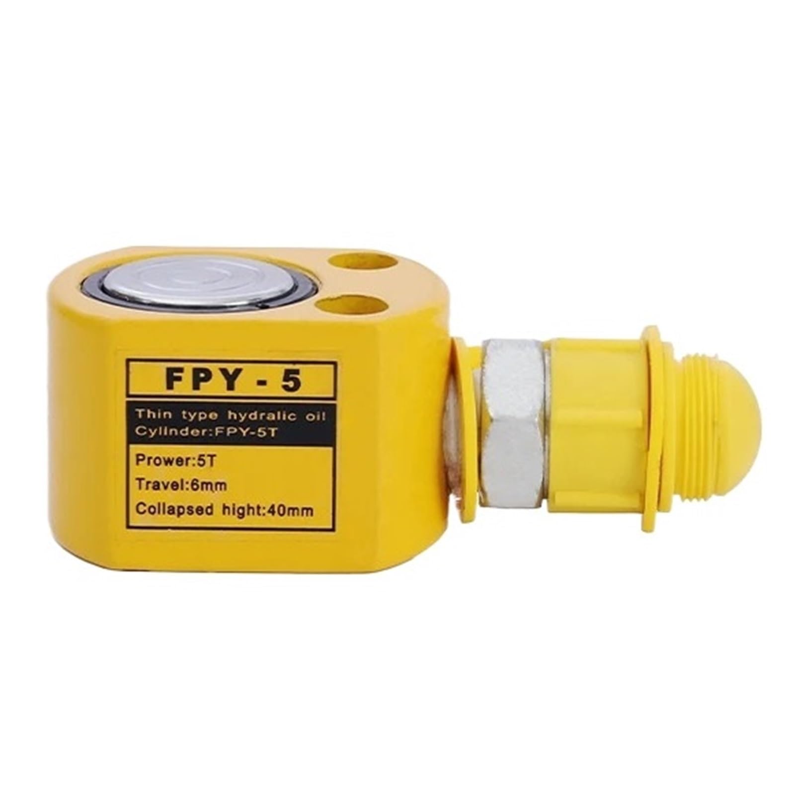 Cylindre hydraulique FPY-5 de 5T avec hauteur 40 mm pour levage